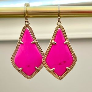 Kendra Scott Alex Earrings in Hot Pink